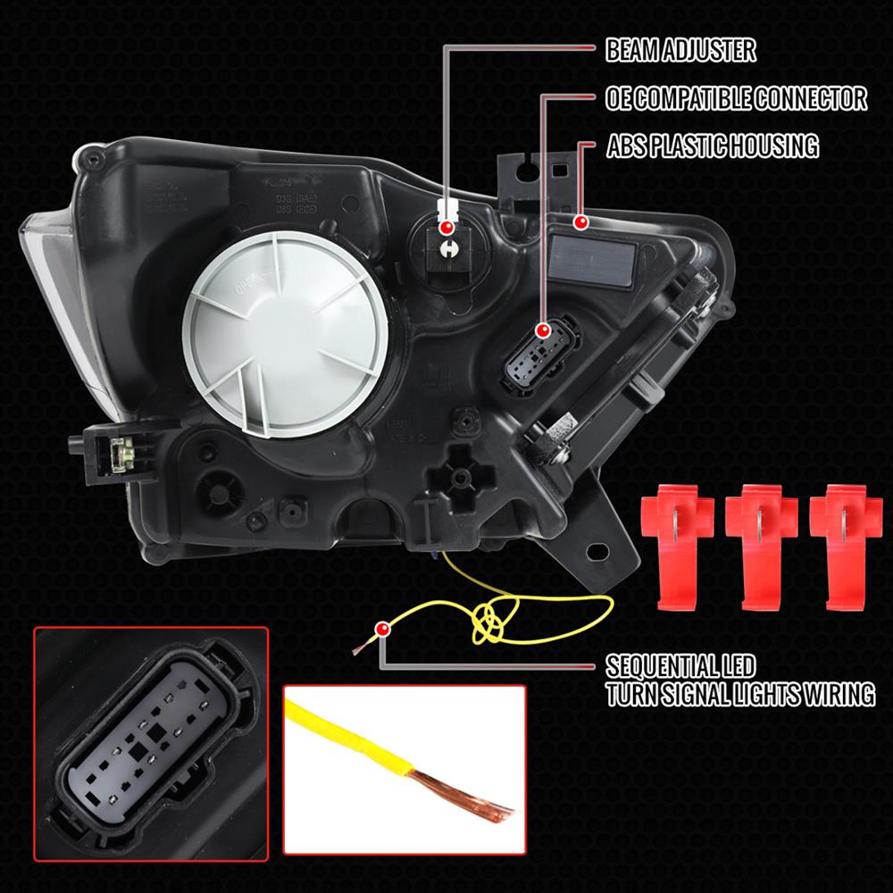 2015-17 Mustang S650 Style LED Projector Headlights - Image 5