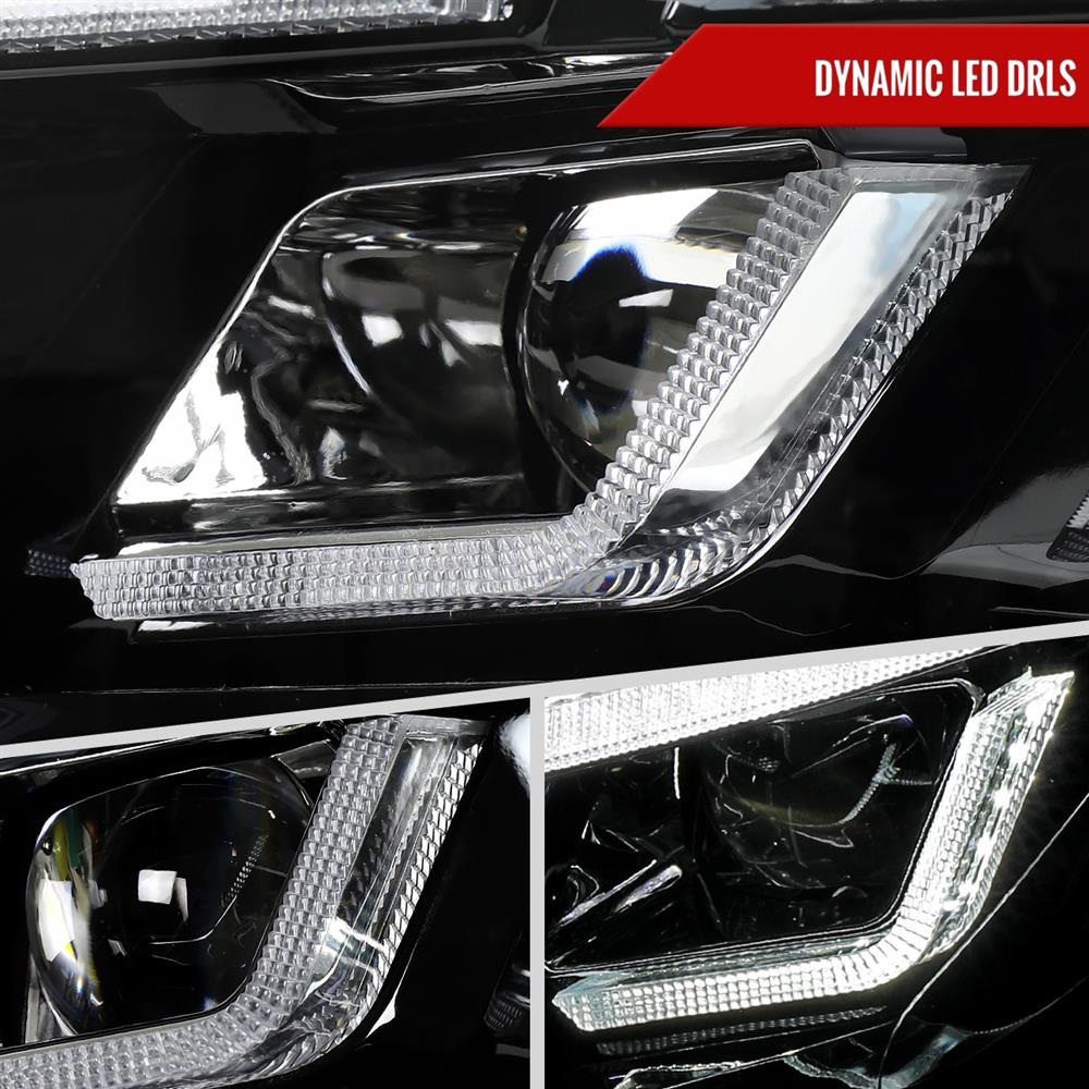 2015-17 Mustang S650 Style LED Projector Headlights - Image 4