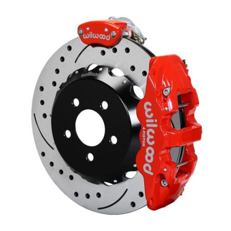 Mustang Wilwood AERO6 Front Brake Kit - 6 Piston - 15" - Red