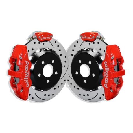 Mustang Wilwood AERO4 14" Rear Brake Kit - 4 Piston - Red