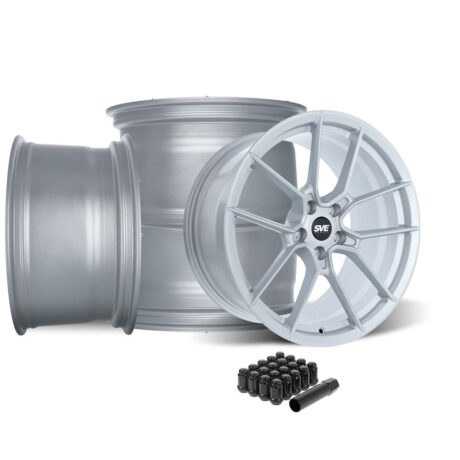 2015-26 Mustang SVE DHP1 Forged Wheel Kit - 19x10.5/11 - Silver Mach 1/Dark Horse