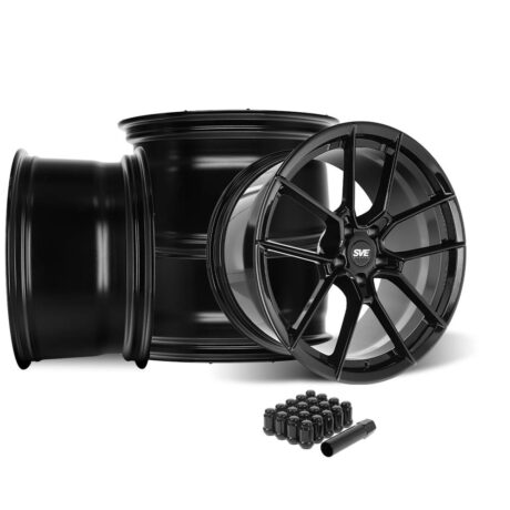 2015-26 Mustang SVE DHP1 Forged Wheel Kit - 19x10/11 - Black