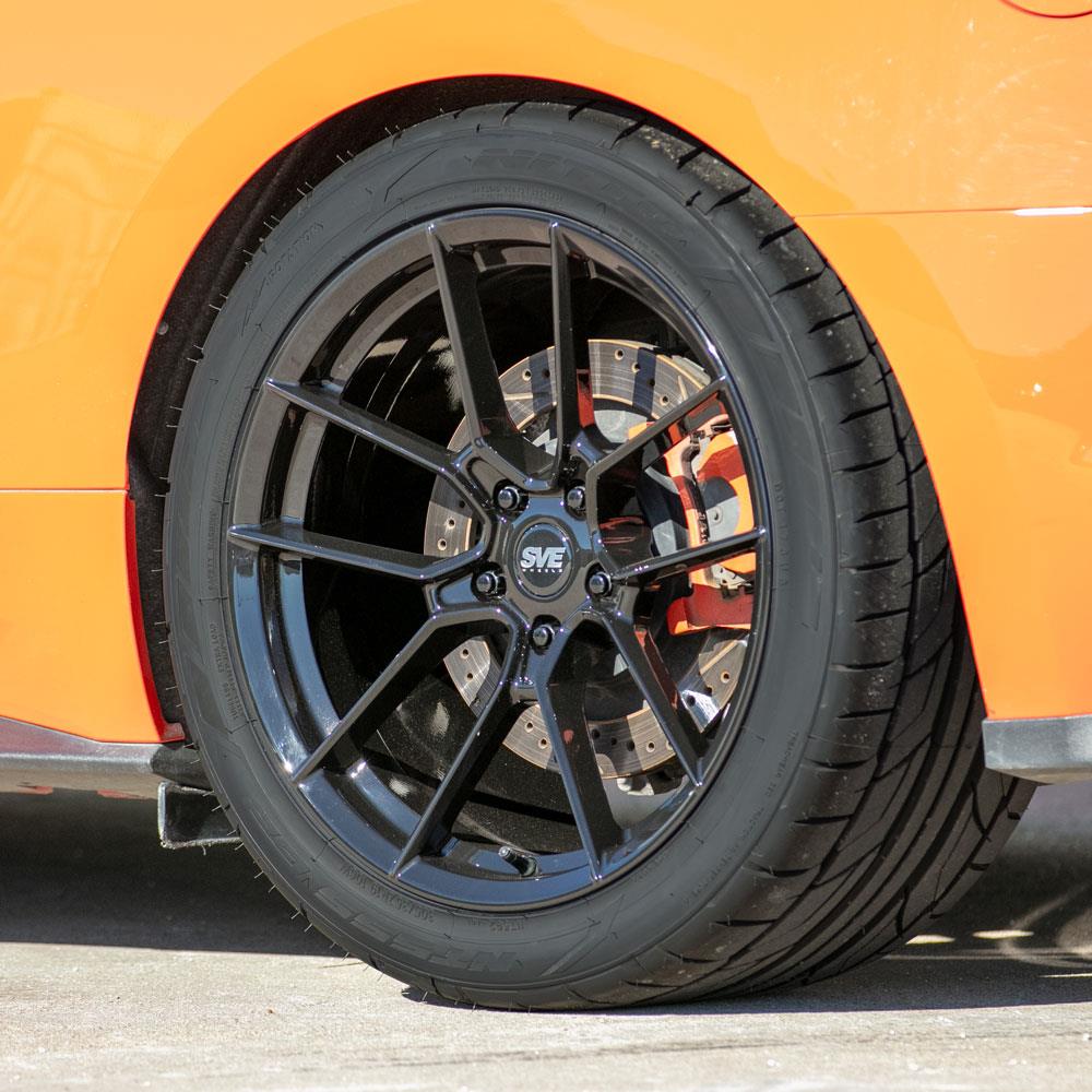 2015-26 Mustang SVE DHP1 Forged Wheel Kit - 19x10/11 - Black - Image 4