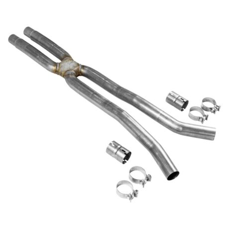 2018-26 Mustang Flowmaster Resonator Delete Scavenger X-Pipe - Stainless Steel 5.0