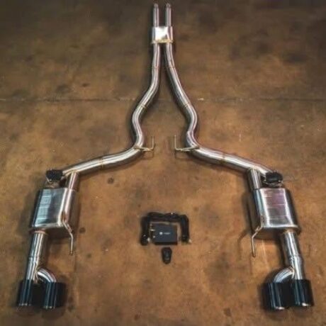 Valvetronic Designs Valved Exhaust w/Black Dual Tips For 2024-2025 Mustang GT