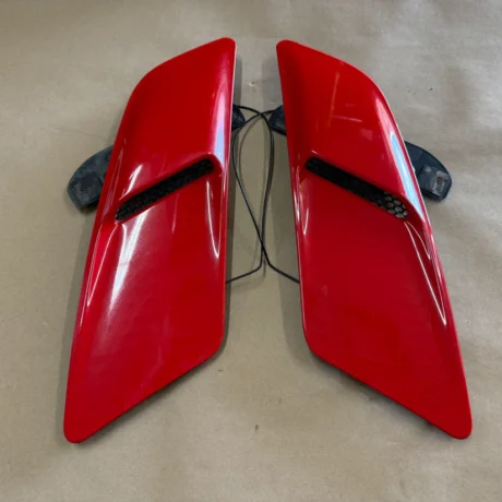 Ford Mustang GT Hood Insert Vents RH LH Pair "Race Red"