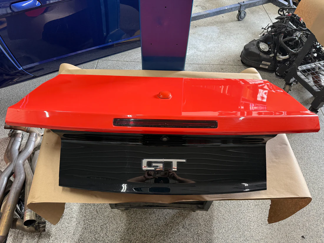 Ford Mustang GT Convertible Trunk Lid Panel Rear Decklid "Comp Orange"