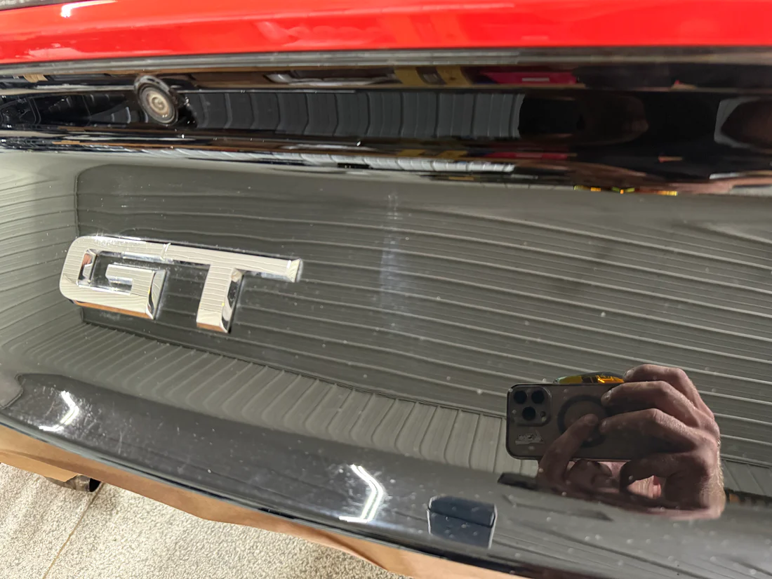Ford Mustang GT Convertible Trunk Lid Panel Rear Decklid "Comp Orange" - Image 5