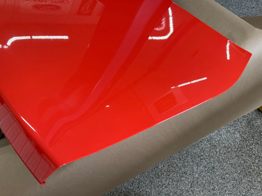 Ford Mustang GT Convertible Trunk Lid Panel Rear Decklid "Comp Orange" - Image 3