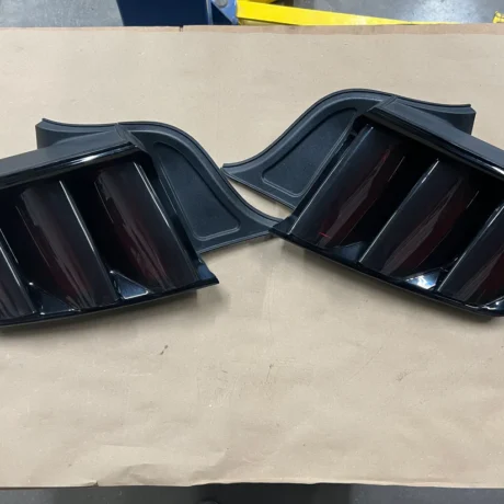 Ford Mustang GT GT500 Eco boost RH LH Tail Lights Pair Smoked Covers
