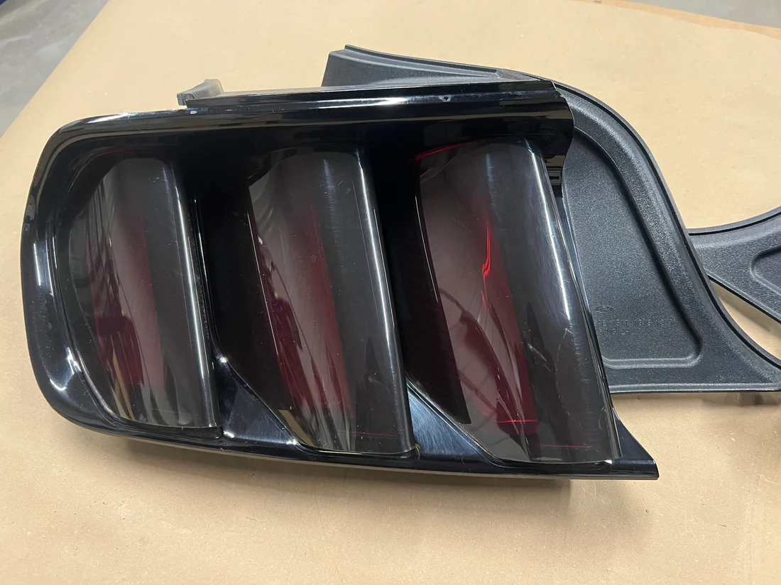Ford Mustang GT GT500 Eco boost RH LH Tail Lights Pair Smoked Covers - Image 6