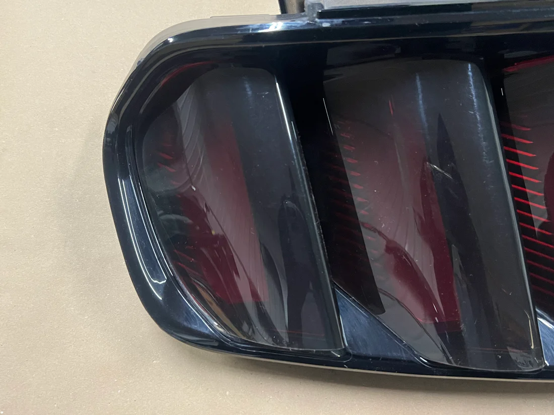 Ford Mustang GT GT500 Eco boost RH LH Tail Lights Pair Smoked Covers - Image 5