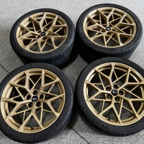 Mustang Mach One Wheels Bronze 19x10.5 19x11 Michelin Pilot Sports 4S